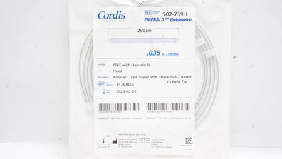 Cordis 502-739H Emerald Guidewire Amplatz Type Super Stiff 260cm x .035inch (x)